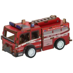 Houten Bouwpakket 3D Brandweerwagen>