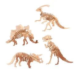 Johntoy Houten Bouwpakket Dinosaurus 3D Hot