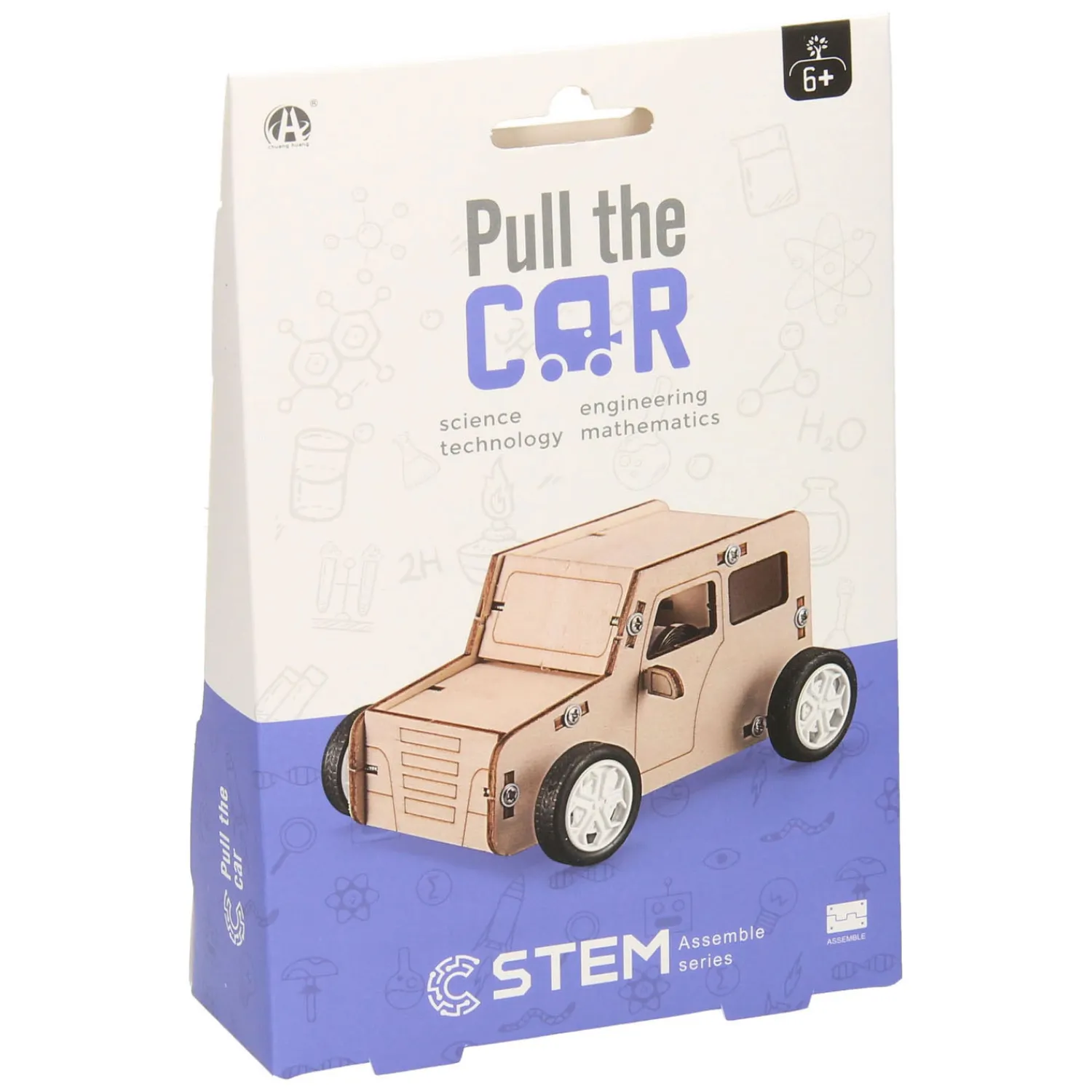 Houten Bouwpakket Pull String Auto> Hot