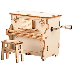 Houten Bouwpakket Wind Up Piano>