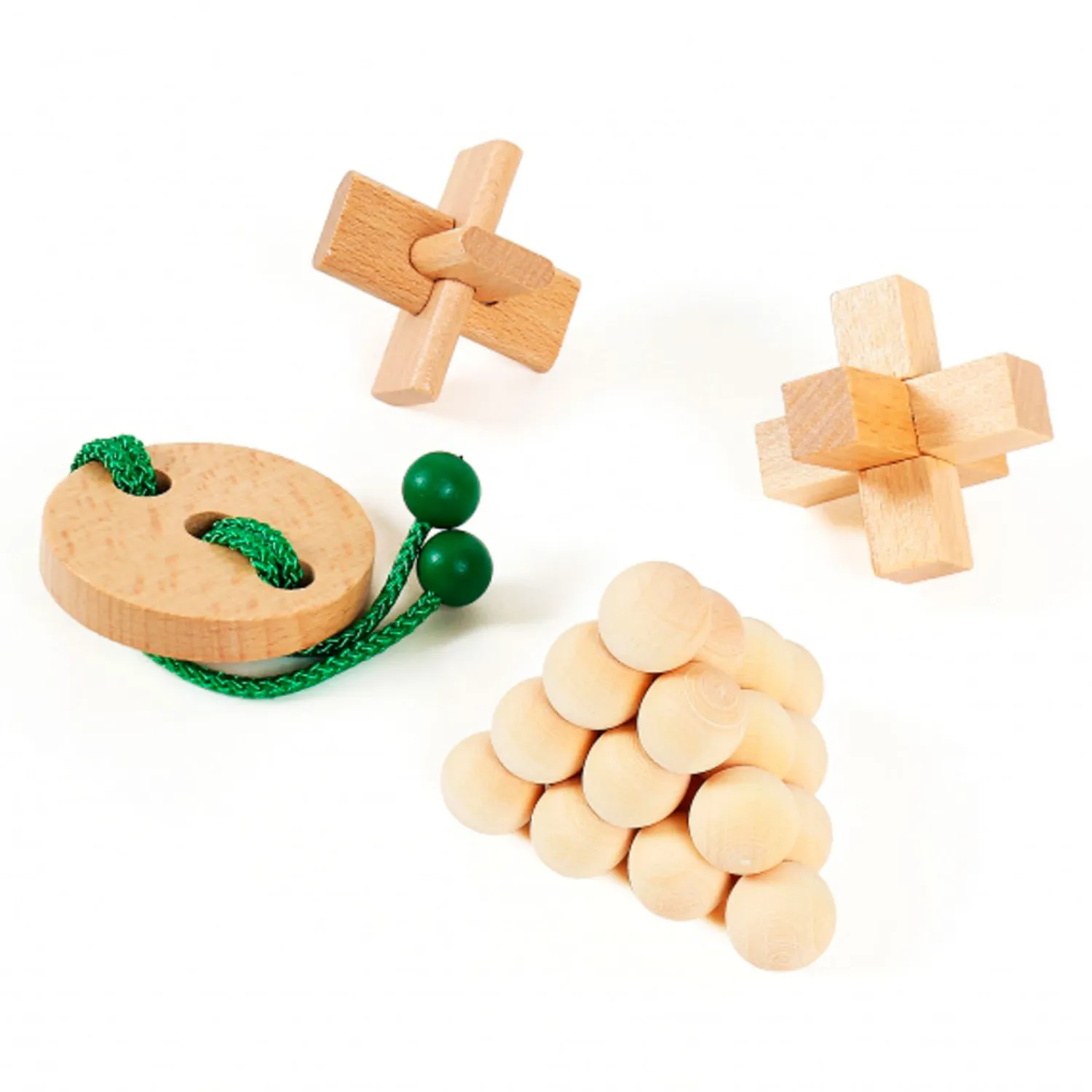 Houten Breinpuzzels Junior, 4st.>Eureka Sale