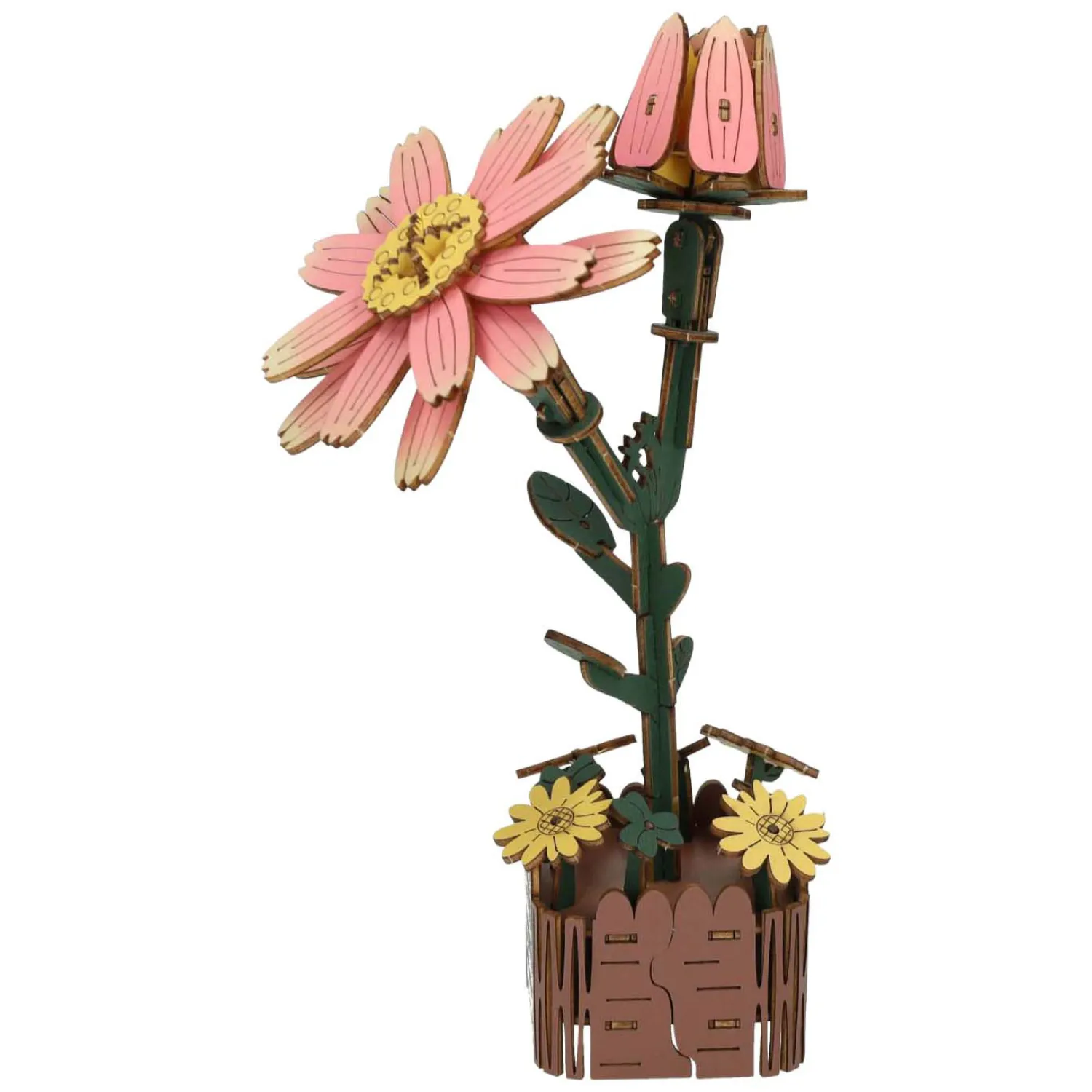 Houten 3D Bouwpakket Daisy Flower - 99dlg. Clearance