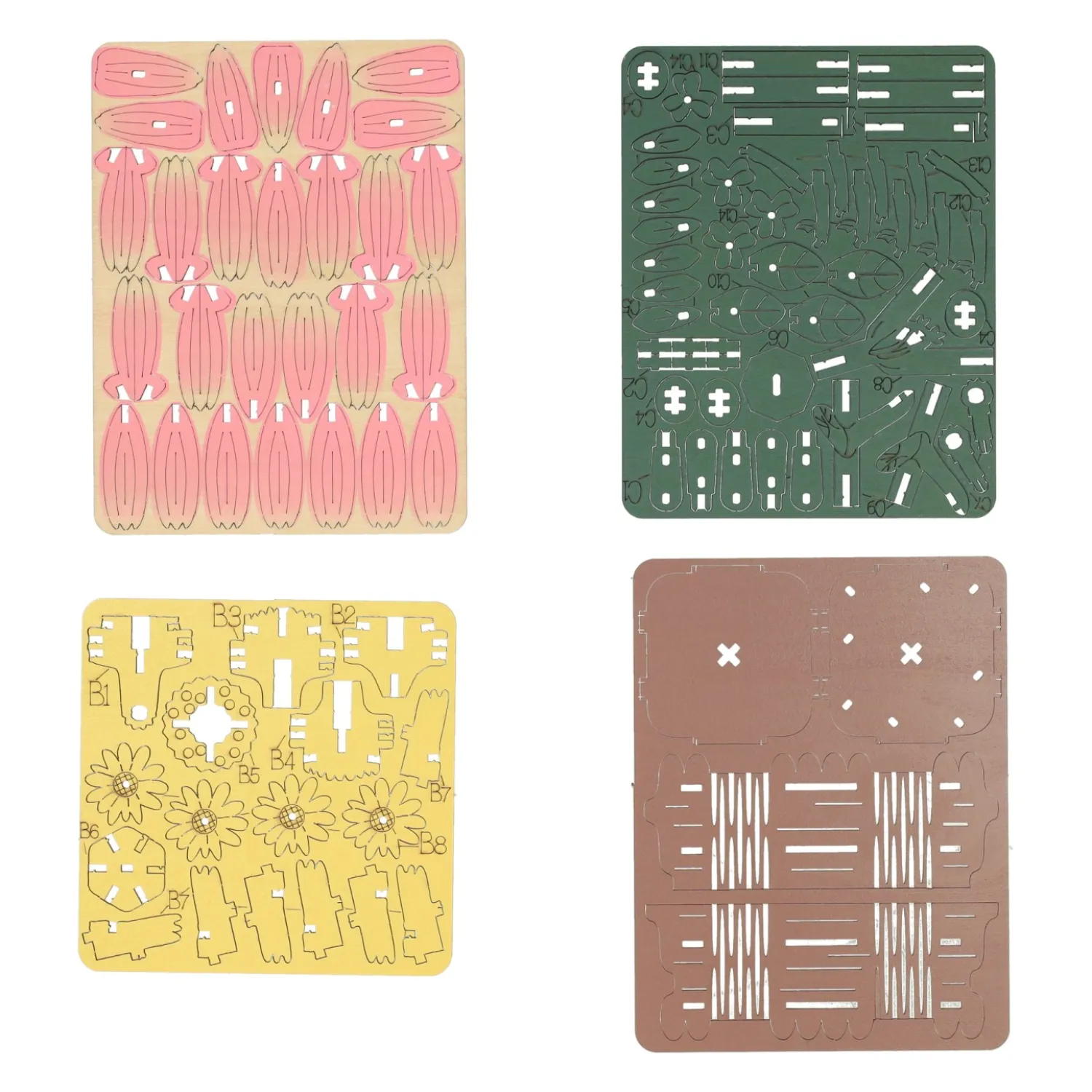 Houten 3D Bouwpakket Daisy Flower - 99dlg. Clearance