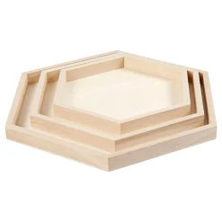 Houten Dienbladen Divers, Set van 3-Creativ Company Best