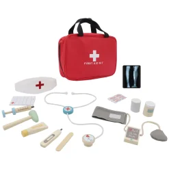 Houten Dokter Speelset in Tas - 14 dlg.- Discount
