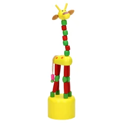 Playwood Houten Drukpop Giraffe Gekleurd
