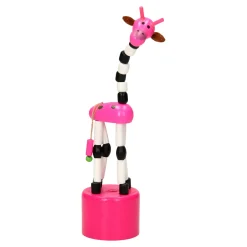 Playwood Houten Drukpop Giraffe Gekleurd