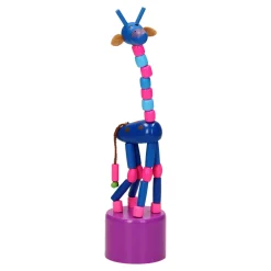 Playwood Houten Drukpop Giraffe Gekleurd