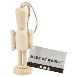 Houten Figuur met Ophangkoord-Creativ Company New