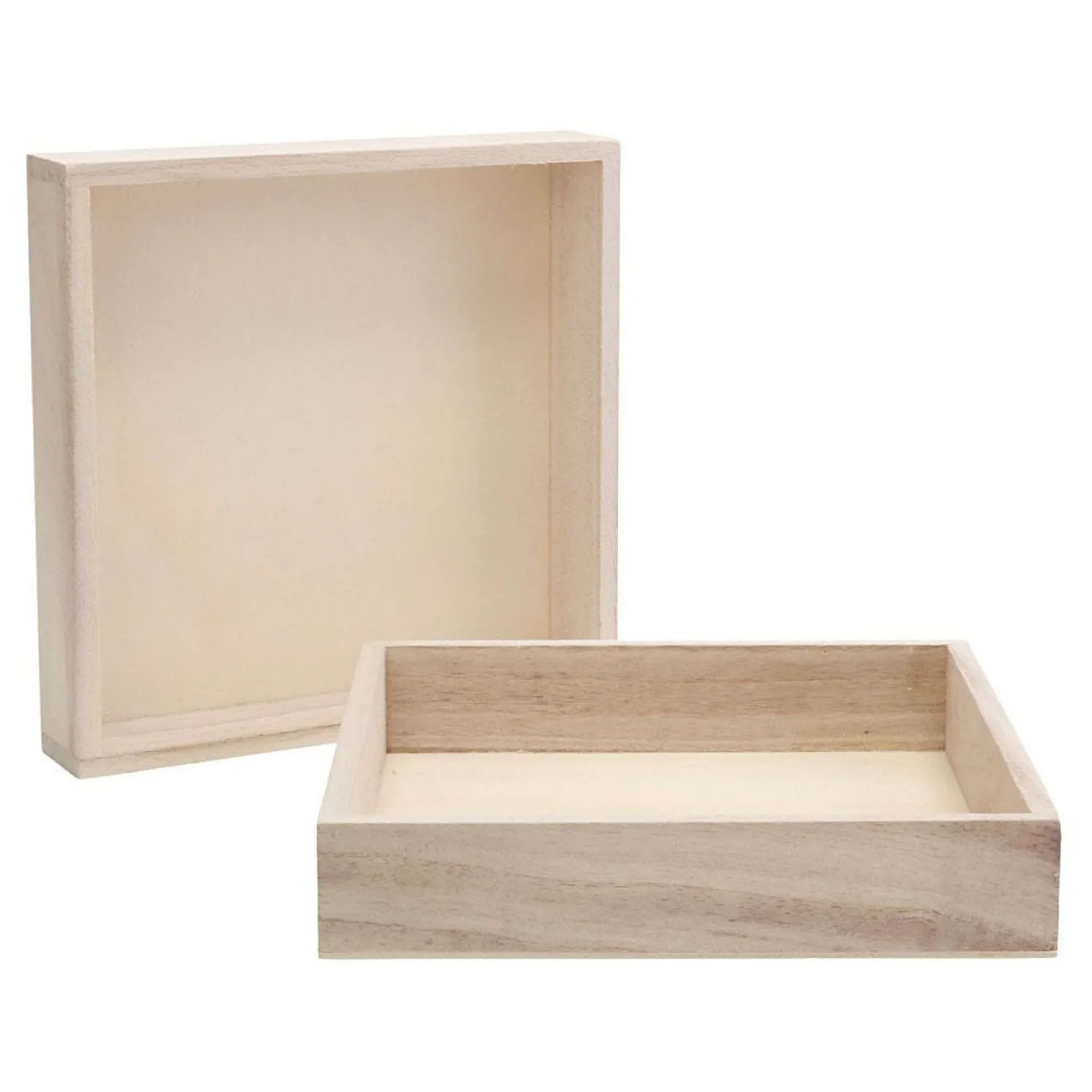 Houten Frame met Rand 16,2x16,2x3cm, 10st.>Creativ Company Sale