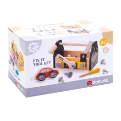 Houten Gereedschapskist Zwart, 33dlg Clearance