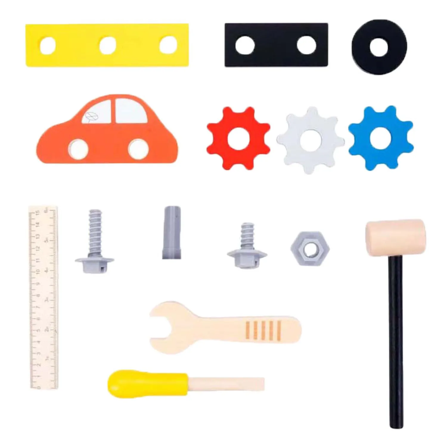 Houten Gereedschapskist Zwart, 33dlg Clearance