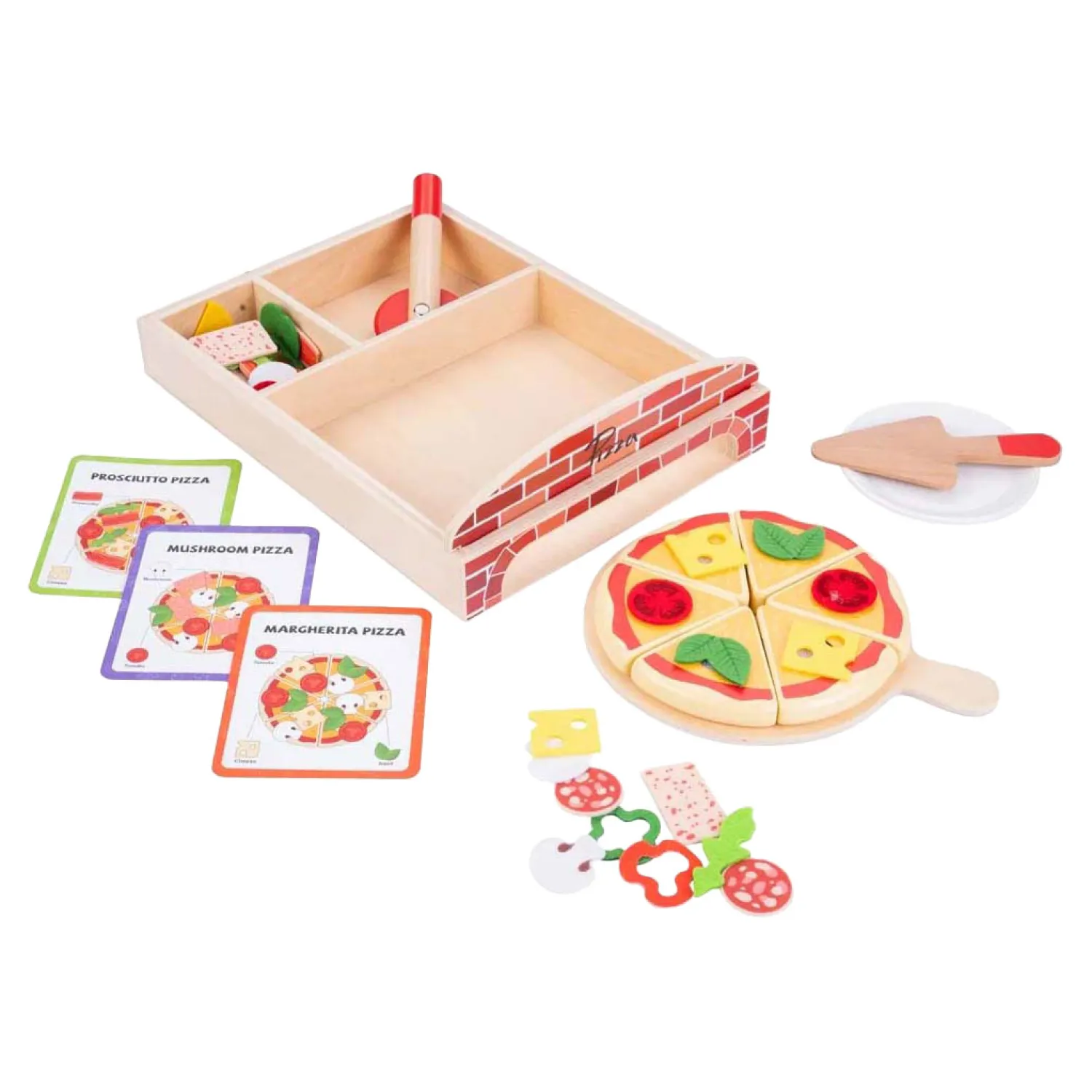 Houten Gourmet Pizza Set, 20dlg> New