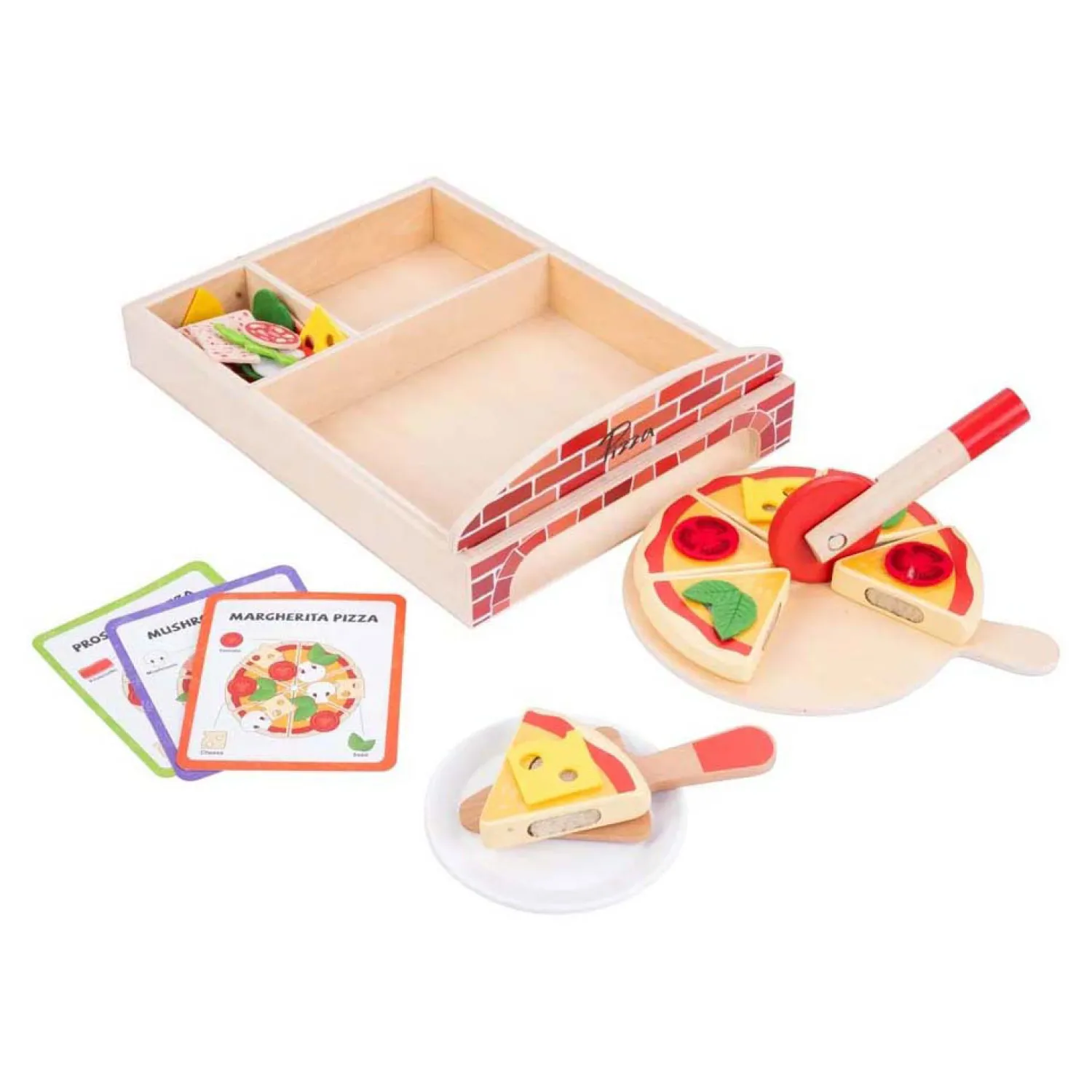 Houten Gourmet Pizza Set, 20dlg> New