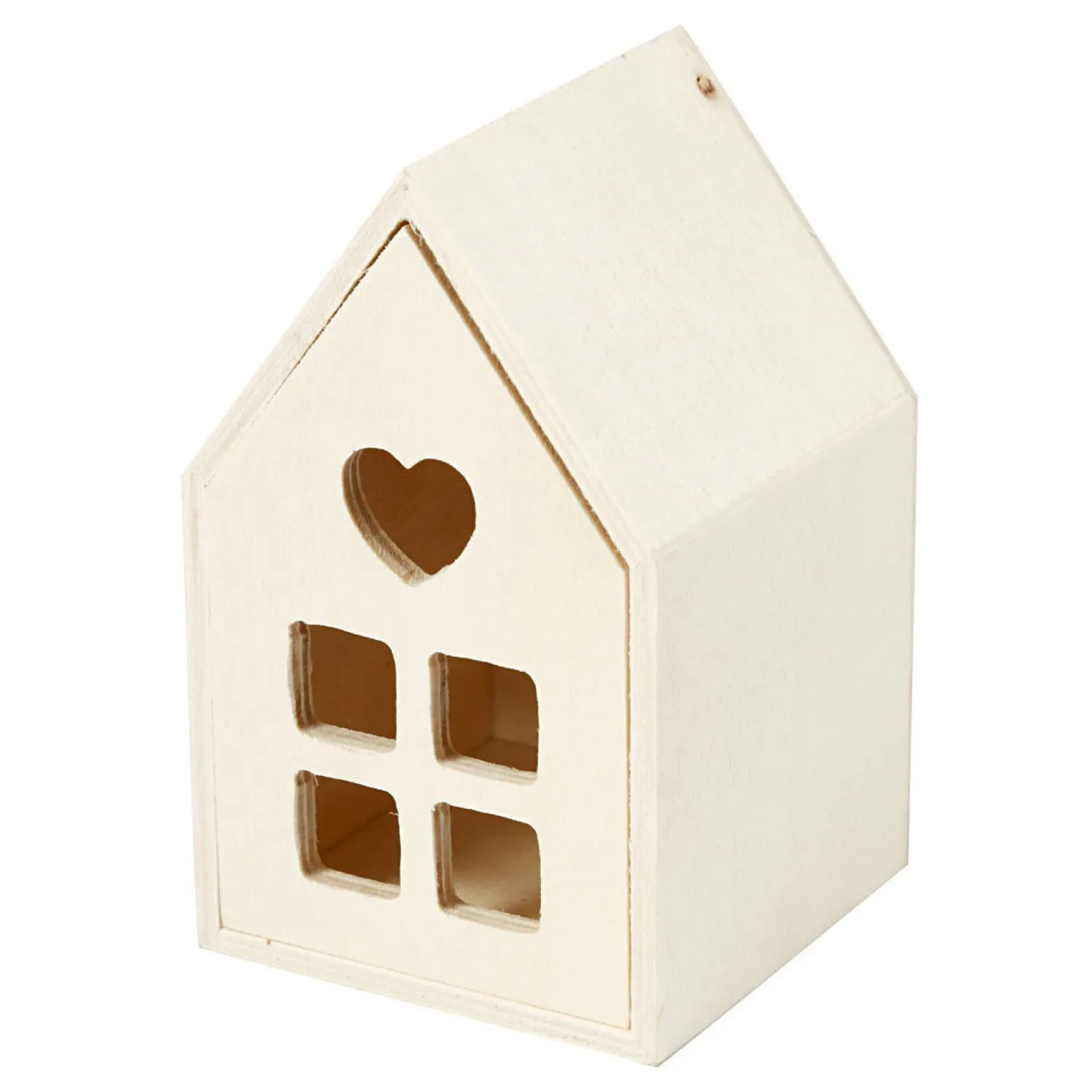 Houten Huis met Lade, 10,8cm>Creativ Company Outlet