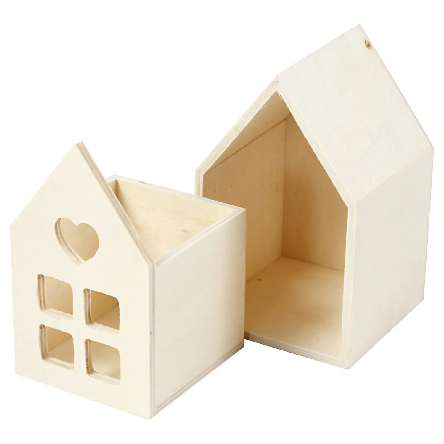 Houten Huis met Lade, 10,8cm>Creativ Company Outlet