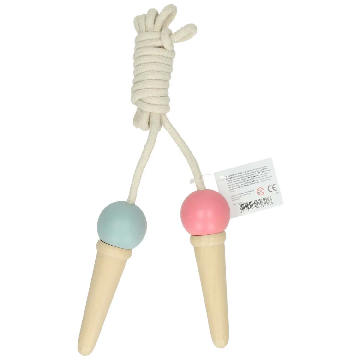 Houten Ijsjes Springtouw, 200cm- Hot