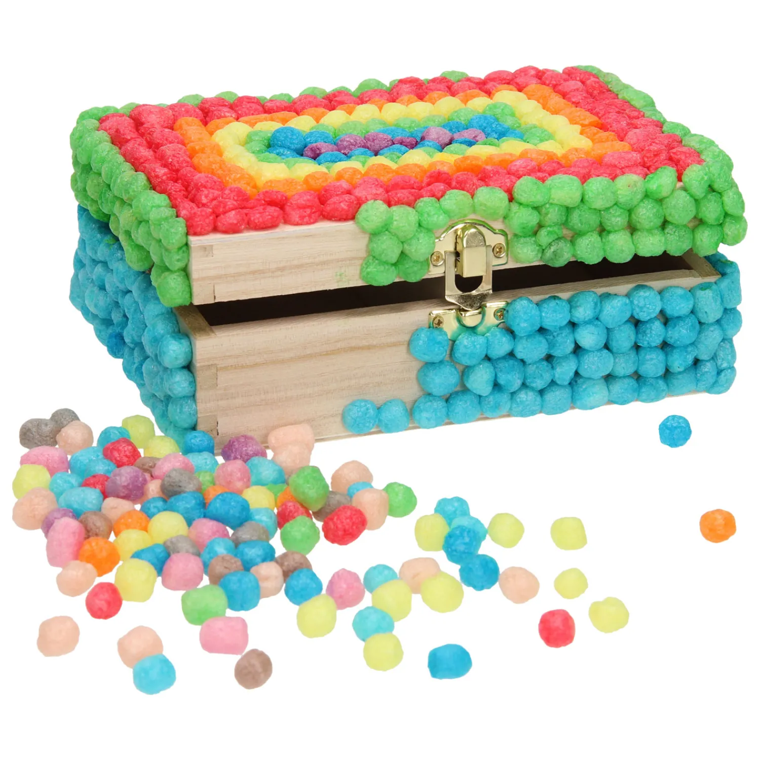 Houten Kaarten Kist met 2 Vakken en Klepdeksel-Playwood Discount