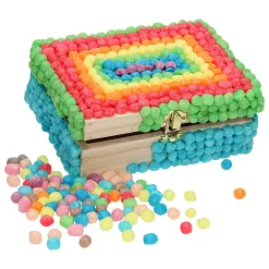 Houten Kaarten Kist met 2 Vakken en Klepdeksel-Playwood Discount