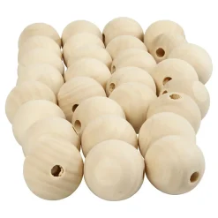 Houten Kralen, Ø 2cm, 200st.-Creativ Company Clearance