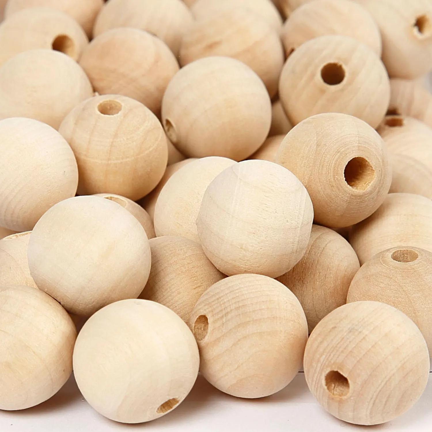 Houten Kralen, Ø 2cm, 200st.-Creativ Company Clearance