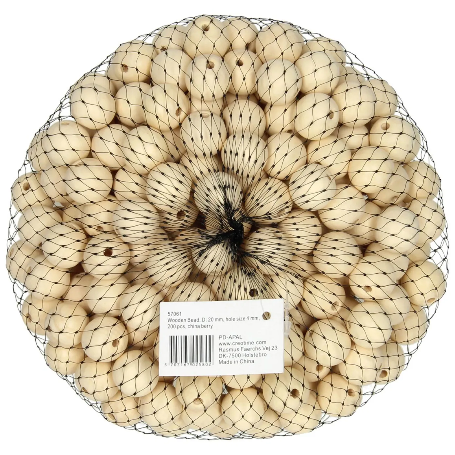 Houten Kralen, Ø 2cm, 200st.-Creativ Company Clearance