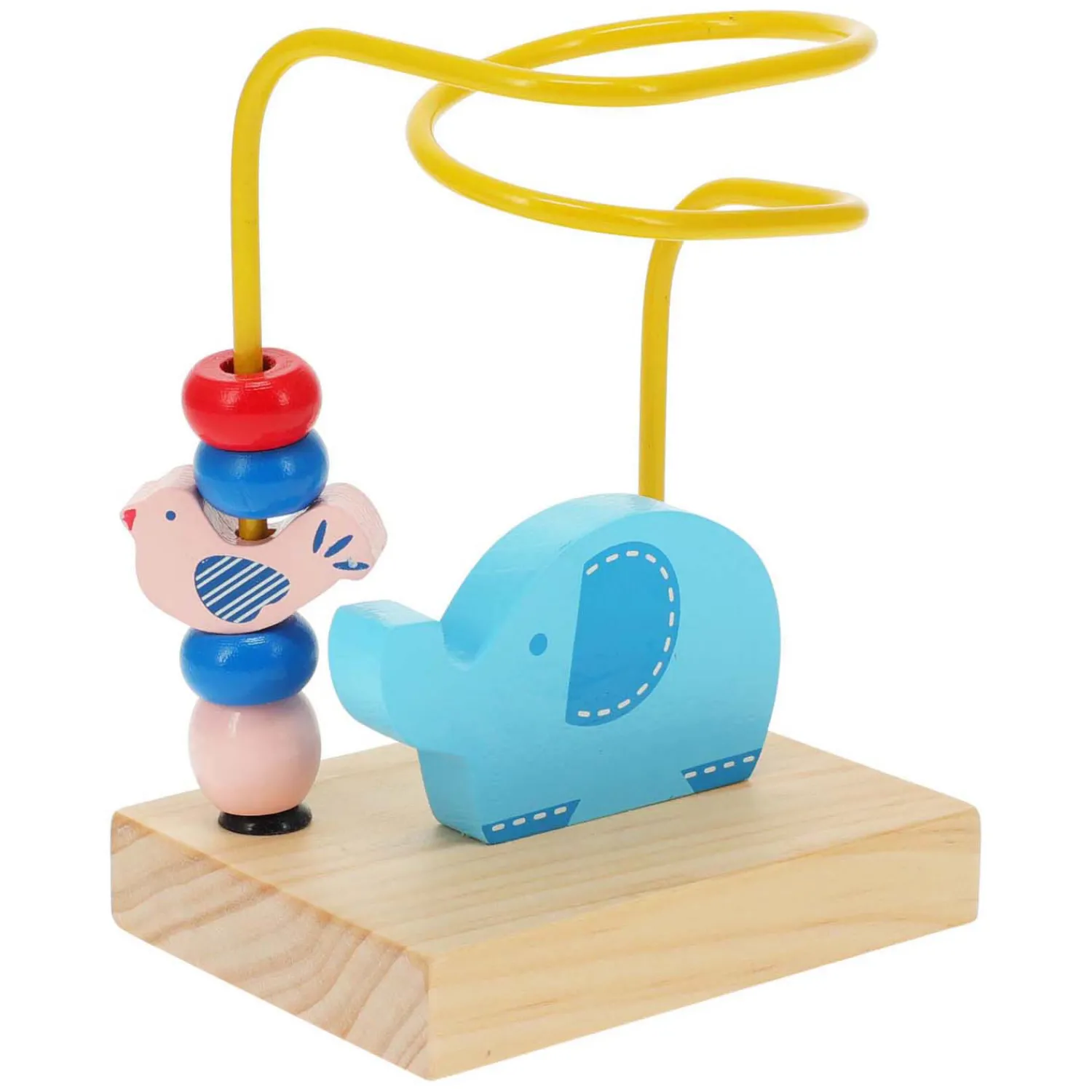 Houten Kralen Doolhof - Olifant> Hot