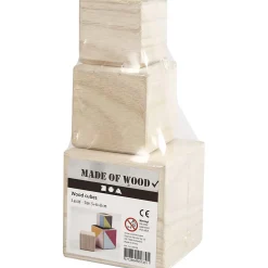 Houten Kubussen, Set van 3-Creativ Company Outlet