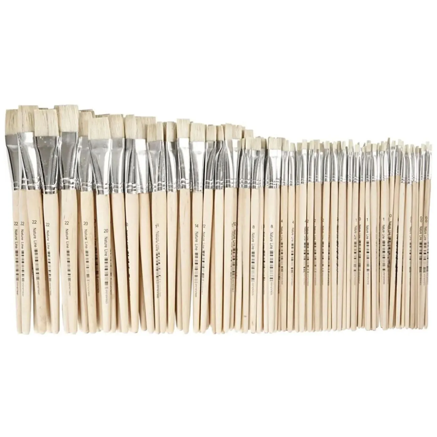 Houten Kwasten, Nr. 00-22, Korte Steel, 120st.-Creativ Company