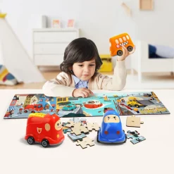 Topbright Houten Legpuzzel Haven met Stoomboot, 24st. Outlet