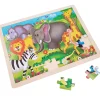 Playwood Houten Legpuzzel Wilde Dieren - 48st. Outlet