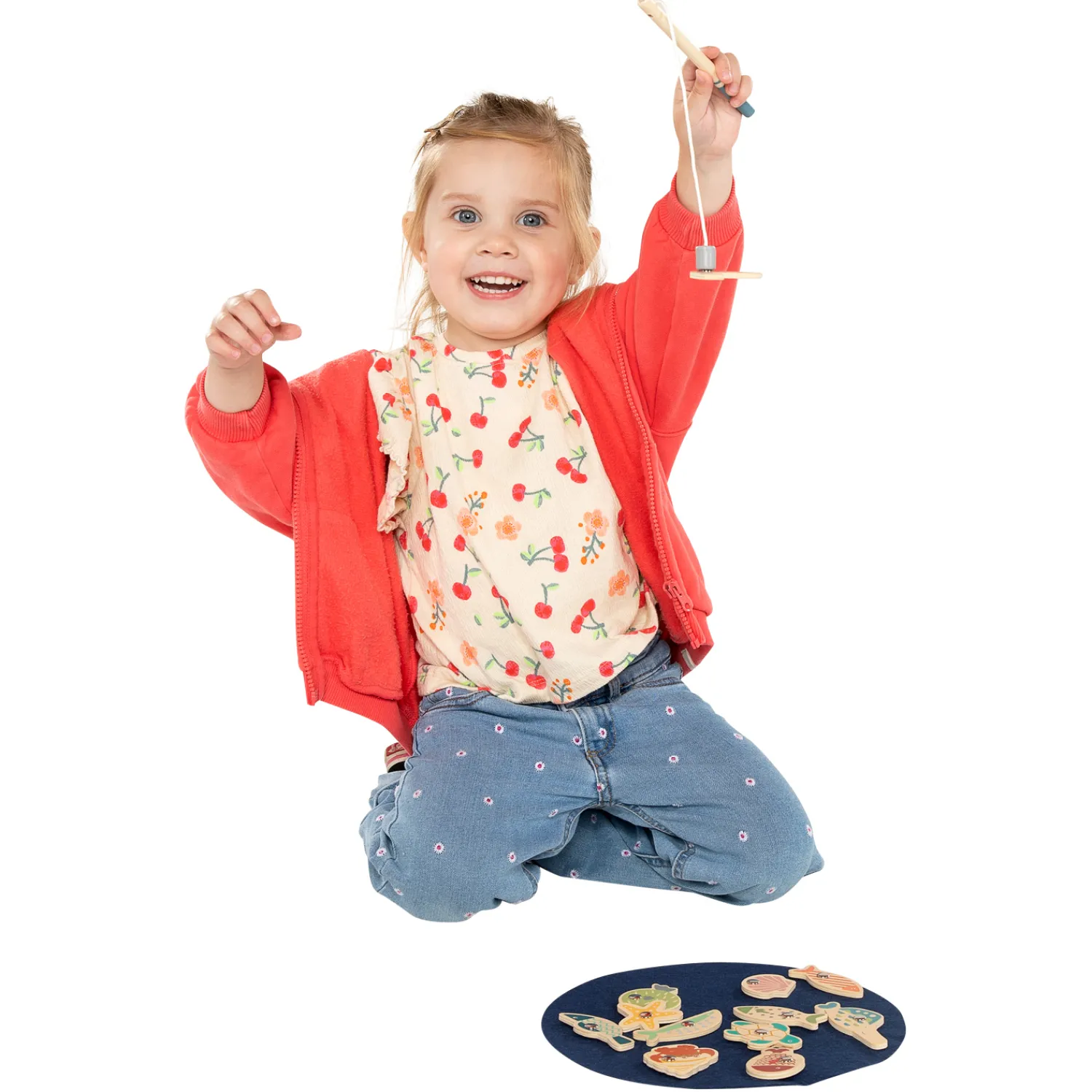 Houten Magnetisch Visspel, 15dlg. Online