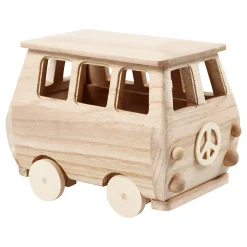 Houten Mini Bus, 17x10x13cm-Creativ Company New