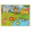 Houten Noppenpuzzel Dierentuin Dieren, 7st.- Sale