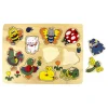 Houten Noppenpuzzel Dieren om het Huis, 10st-Playwood Online