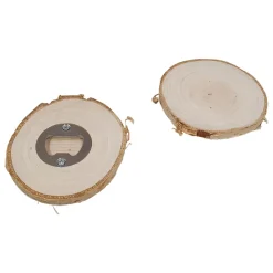 Houten Onderzetter met Flessenopener Berkenhout>Playwood Clearance