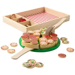 Houten Pizza Party Speelset - 36dlg.><noscript><img width=