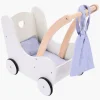 Houten Poppenloopwagen Grijs/Wit> Online