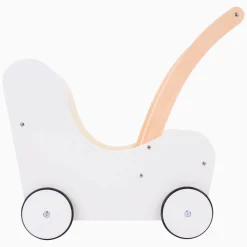 Houten Poppenloopwagen Grijs/Wit><noscript><img width=
