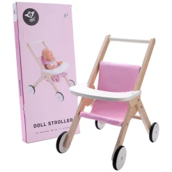 Houten Poppenwandelwagen Roze> Discount