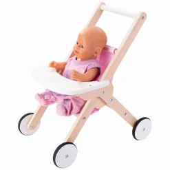 Houten Poppenwandelwagen Roze><noscript><img width=