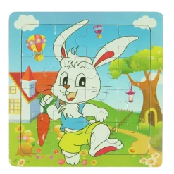 Houten Puzzel Dier, 16st.- Best