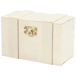 Houten Schatkist, 12,5x7,5x6cm-Creativ Company Outlet