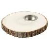 Houten Schijf Waxinelicht Houder 14-16cm>Creativ Company Outlet