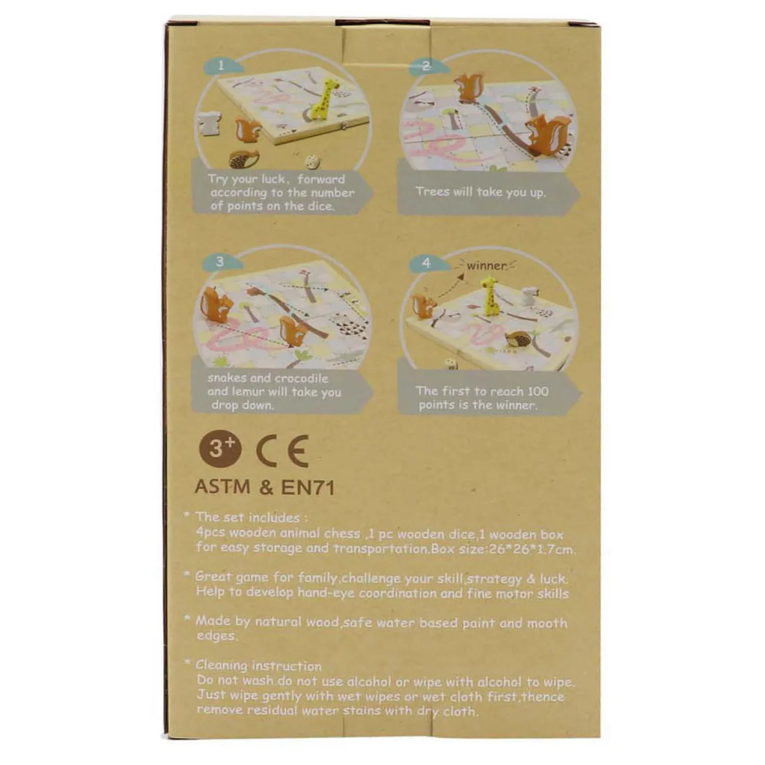 Houten Slangen en Ladders Spel- Online