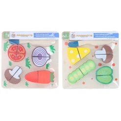 Houten Snijpuzzel Groente, 9st.- Hot