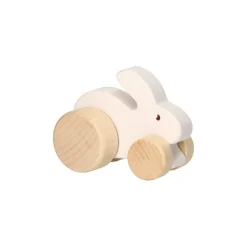 Houten Speelfiguur - Konijn op Wielen> Sale