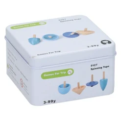 Houten Spelletje in Blikje - Tollen, 4st> Best