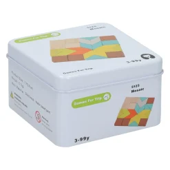 Houten Spelletje in Blikje - Mosaic Puzzel- Online