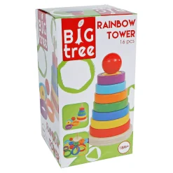 Houten Stapelpiramide FSC, 16dlg.